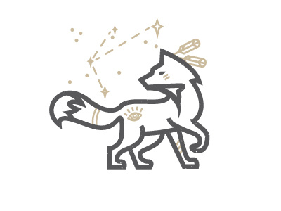 Spirit Animal branding line art minimal