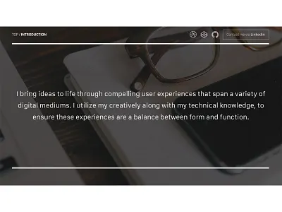 Portfolio 2015 | Website - Introduction Mockup mockup portfolio website