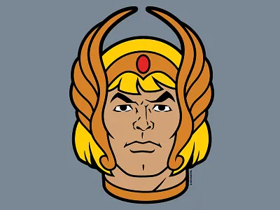 HE-RA design heman hordak illustration masters of the universe motu shera skeletor