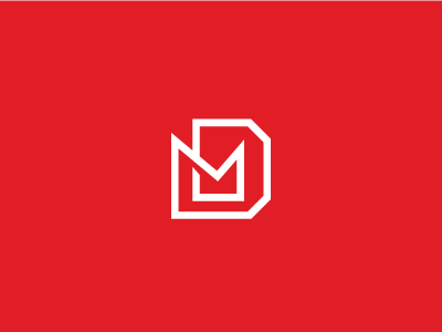 DM Monogram Logo - FOR SALE brand branding dm for sale identity initial letterform lettermark logo mark md monogram personal premade