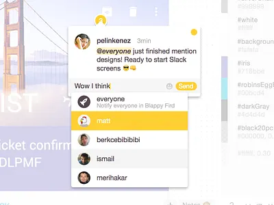 Zeplin, Mention app autocomplete comment desktop mac mention note popover ui zeplin
