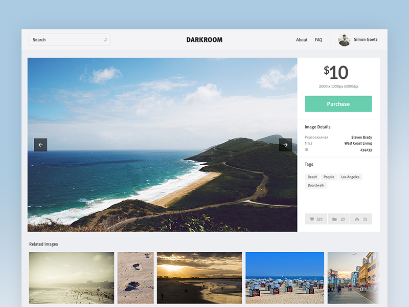 Darkroom - Single Image darkroom design photography product stock images ui