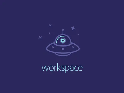 Workspace design flat logo