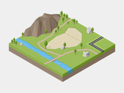 Spadcamp Isometric view ai iso isometric land vector