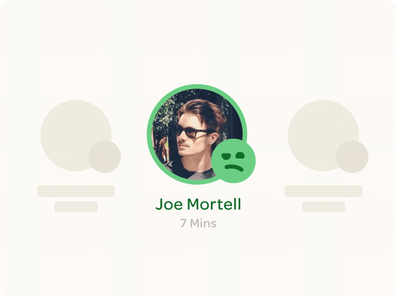 How are you feeling? animation app button emoji face green iphone mood motion ui ux