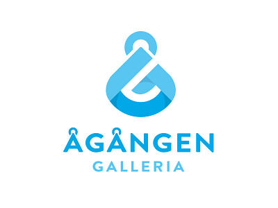 Ågången Galleria logotype shopping mall Åg