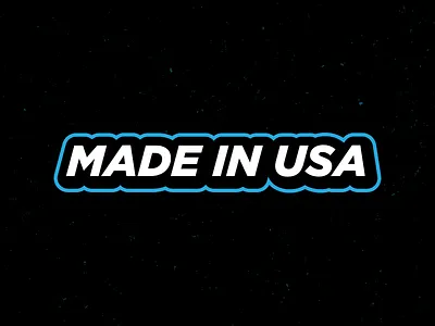 MADE IN USA design distress distressed grunge patriot sticker texture type typeface us usa