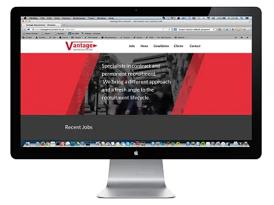 Vantage Recruitment Desktop View Dribbble desktop