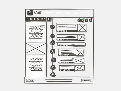 Scrawlframe 73 concept sketch wireframe