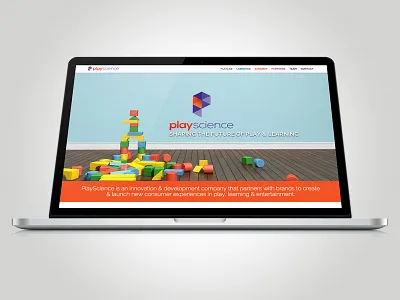 PlayScience - Website children development geometric innovation learning play playscience technology ui ux website