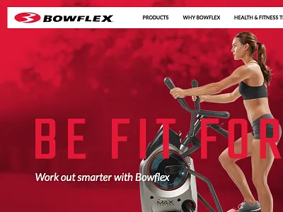 Be Fit design ecommerce fitness home page photography prototype typography ui ux video web design wip