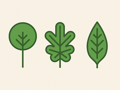 Leafage leaves stroke trees