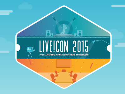 LIVE!Con 2015 av branding columbus event installation logo slate video
