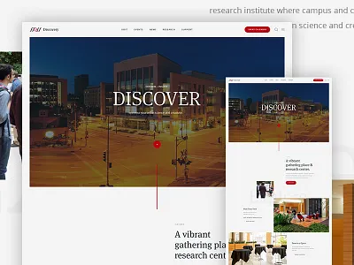 Sneak Peek design discover hero layout parallax science type ui web