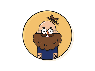 Column Five Team Player Jason Smith character designer dude hat portrait shiny head specs team