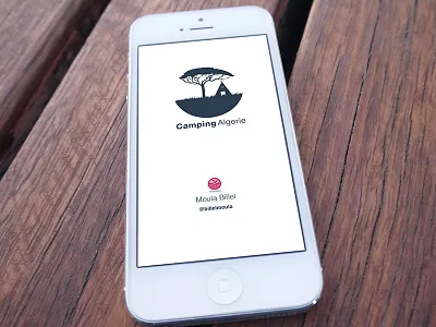 Camping Algeria algeria application camping design explore idea inspiration logo student ui