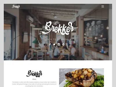 Brekker Landing Page clean landing page minimalism simple ui