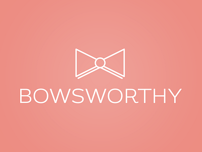 Bowsworthy bow branding hair bow logo