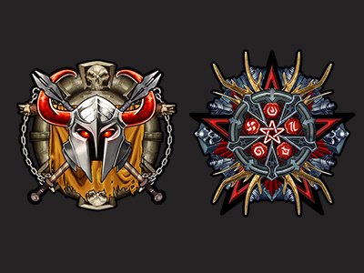 Badges2 achievement badge game icons illustration rpg ui