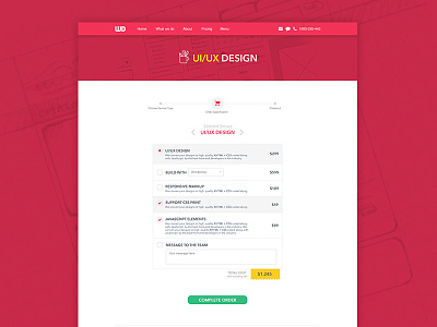 Webdo - Services cart cart flat responsive shopping ui ux web