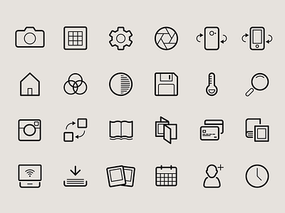 Camera App Icons camera icons vector