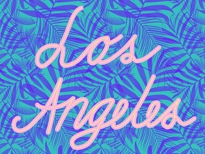 WIP Los Angeles illustration la type typo typography wip