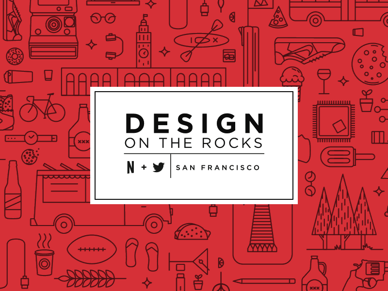 Design On The Rocks happy hour meetup netflix twitter