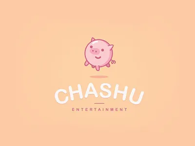 Chasu Entertainment Brand brand entertainment game gaming illustration logo pig piglet software