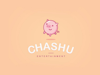 Chasu Entertainment Brand brand entertainment game gaming illustration logo pig piglet software
