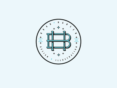 BH bh bh monogram logo mark monogram personal logo personal mark