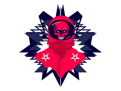 Astro Skull adobe graphicdesign illustration illustrator milo workingon