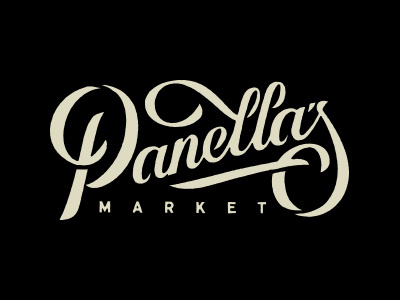 Panellas lettering script type