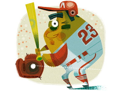 Baseball americana baseball character ethnic fun hat humor men people pop culture retro sports