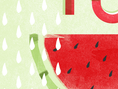 Watermelon illustration texture watermelon