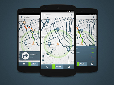 Companion App for Electrical Cars app framer interaction design map prototype sketch ui user flow ux wireframe