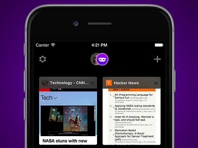 Private Browsing – Firefox on iOS app firefox mobile ui ux