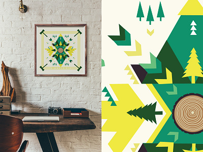 Portland Timbers Quilt Design graphic design illustration mls pendleton portland oregon timbers