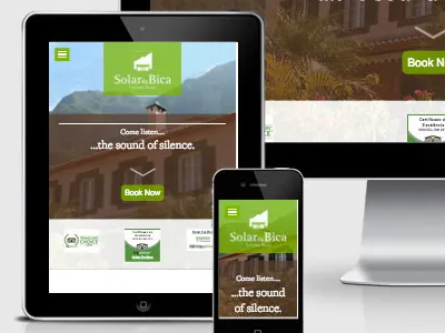 Solar Da Bica Website UI refreshed green responsive rwd tourism ui