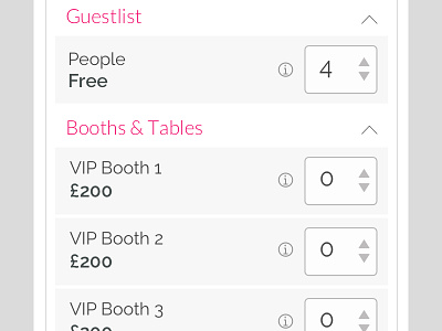 Tickets UI design flat interface tickets ui