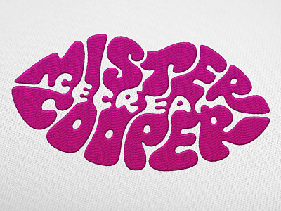 Mister Cooper Icecream brand calligraphy custom type design hand crafted hand drawn hand lettering lettering logo logotype type typography