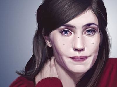 Digital painting: Laura Verlinden actress belgian digital emotion lauraverlinden painting photography photorealistic photoshop portrait wacom waterlanders