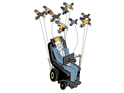 Stephen Hawk King character design doodle eagle hawk hawking king my poor brain sketch stephen tim smith