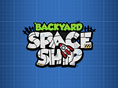 Backyard Spaceship Logo cosmic game illustrator ios logo rocket space spaceship vector