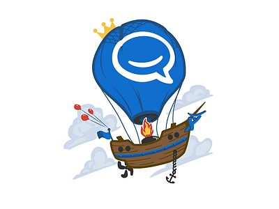 Hipchat Go Big atlassian hipchat illustration