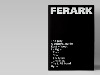 Ferark publication design editorial eurostile grid helvetica layout magazine publication sans