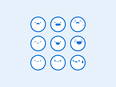 Emotions anxious emoticons emotions faces happy sad