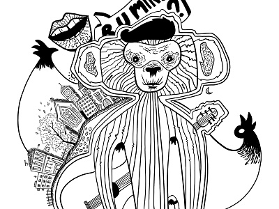 Monkey (work in progress) arctic doodle monkey monkeys pen