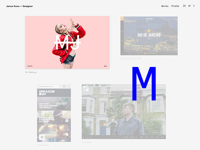 New Portfolio art direction digital design interactive portfolio