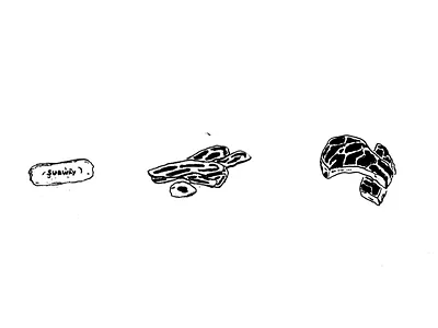Bacon, Eggs, Steak & Subway doodle eggs food hand drawn steak