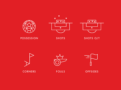 Football icon set art branding fan art football icons infogrpahic type united